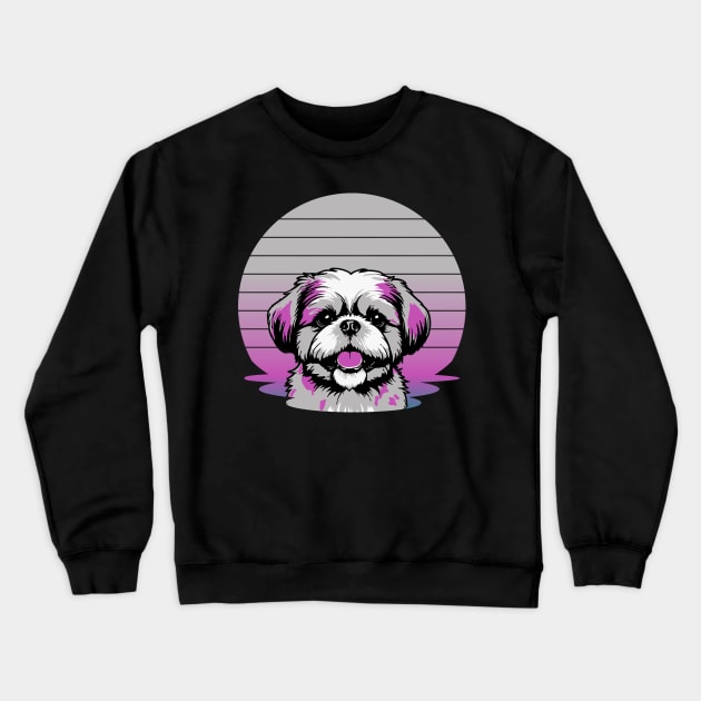 cute shih tzu dog owner Crewneck Sweatshirt by greatnessprint